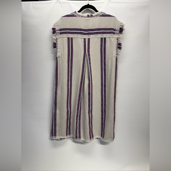 Faherty Baja Beach Tunic Dress in French Rose Baja Stripe Sz M Coastal Beachy - Picture 9 of 15